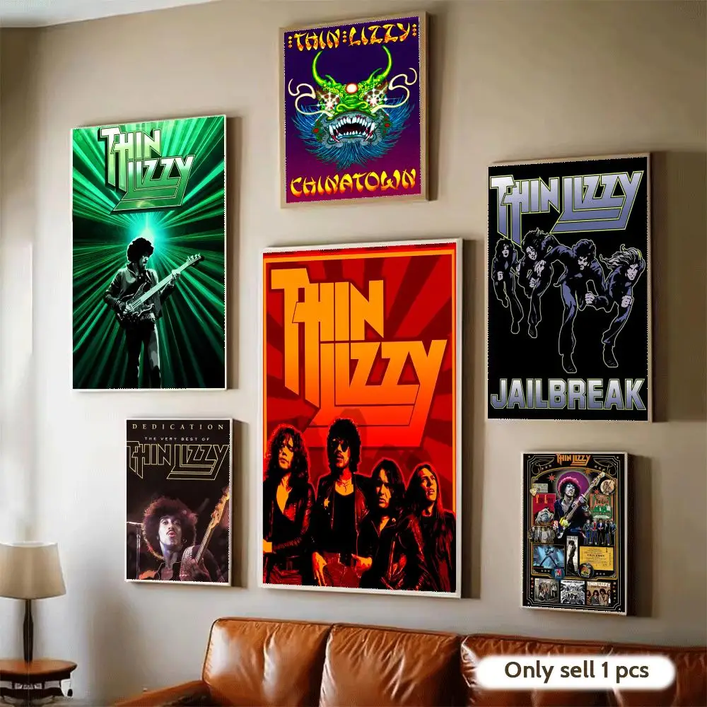 Classic Rapper Thin L-Lizzy Band Poster Waterproof Wall Art Sticker for Home Bar Decoration, Self-Adhesive Room Wall Decor Mural
Classic Rapper Thin L-Lizzy Band Poster Waterproof Wall Art Sticker for Home Bar Decoration, Self-Adhesive Room Wall Decor Mural