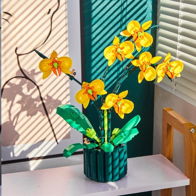 MOC Everlasting Butterfly Orchid Potted Plant Flower Building Block Set Vase Eternal Home Decor Toys For Birthday Holiday Gifts
MOC Everlasting Butterfly Orchid Potted Plant Flower Building Block Set Vase Eternal Home Decor Toys For Birthday Holiday Gifts