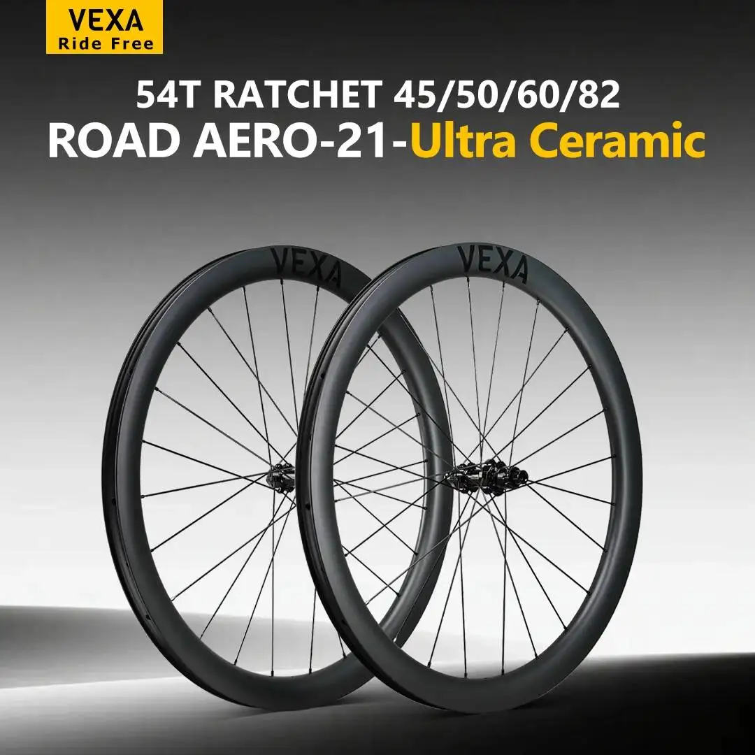 VEXA Road Aero-21-Ultra Ceramic Disc Road Carbon Wheelset 54T Ratchet Hub Tubeless 21mm Inner Pillar Wing 20 Spokes Wheelset
VEXA Road Aero-21-Ultra Ceramic Disc Road Carbon Wheelset 54T Ratchet Hub Tubeless 21mm Inner Pillar Wing 20 Spokes Wheelset