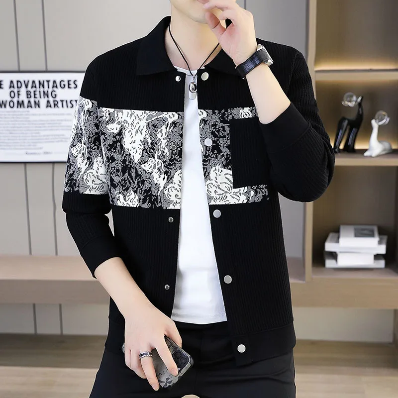 Autumn Faionable Casual Loose Long Sve Knitted Jaet Men's Open Cardigan Spring Clothing Top Trendy Urban Sle Warmth
Autumn Faionable Casual Loose Long Sve Knitted Jaet Men's Open Cardigan Spring Clothing Top Trendy Urban Sle Warmth