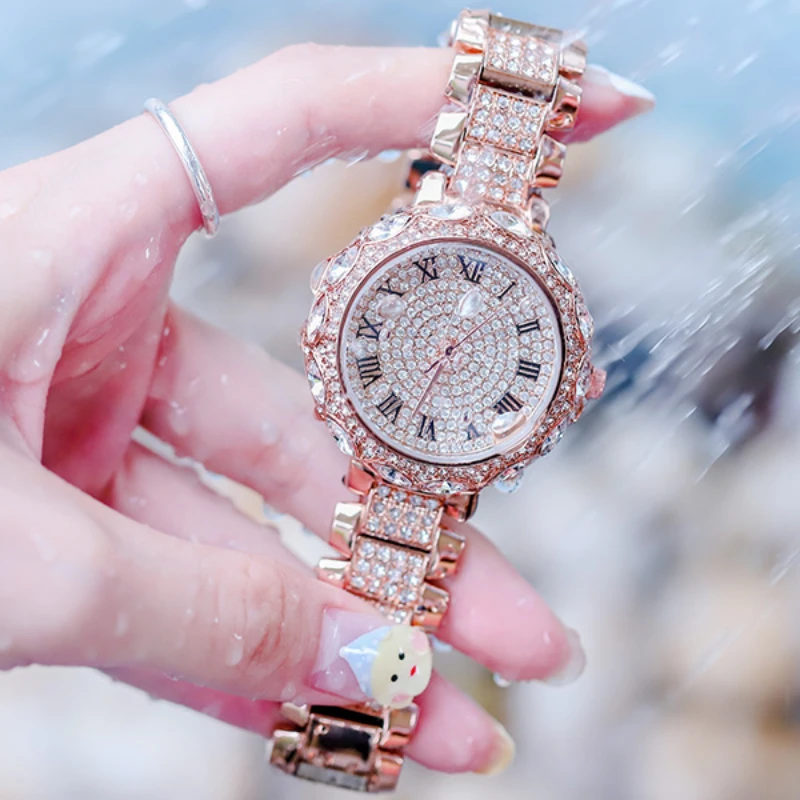 Ladies Diamond Watch Quartz Wristwatches Women Elegant Brand Steel Bracelet Watches Zircon Crystal Top Fashion Simple Clock
Ladies Diamond Watch Quartz Wristwatches Women Elegant Brand Steel Bracelet Watches Zircon Crystal Top Fashion Simple Clock
