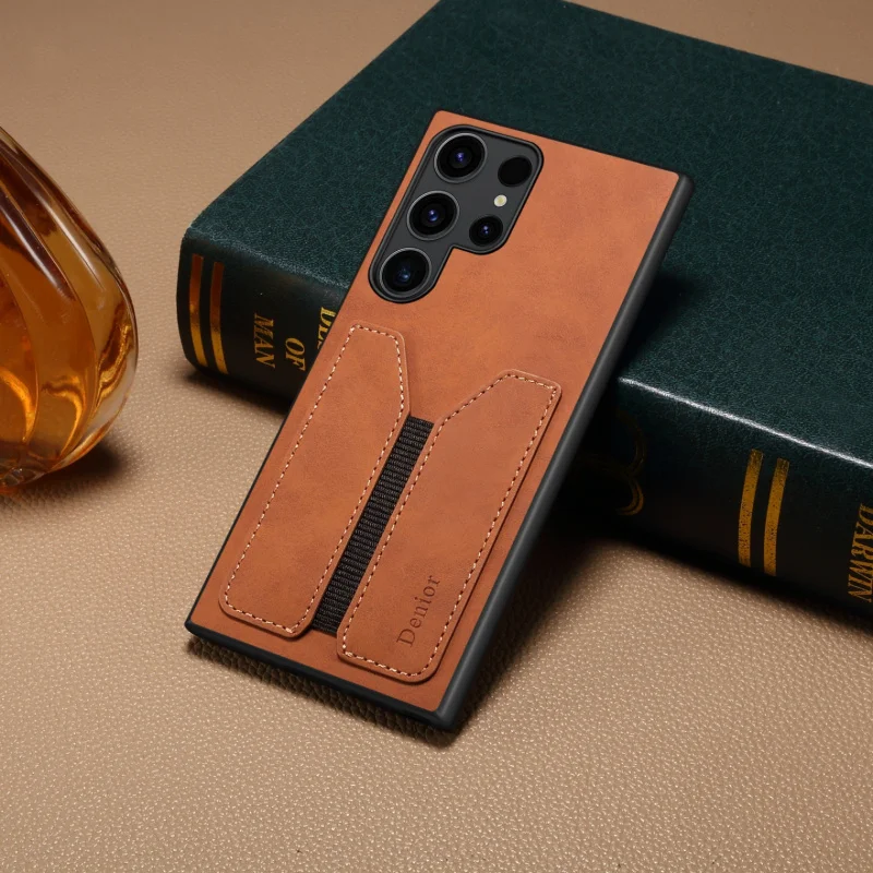PUVintage faux leather suitable for SamsungGalaxy S25Ultra/S25EdgeElastic dual-slot card holder anti-drop phone caseS24FE/A16
PUVintage faux leather suitable for SamsungGalaxy S25Ultra/S25EdgeElastic dual-slot card holder anti-drop phone caseS24FE/A16