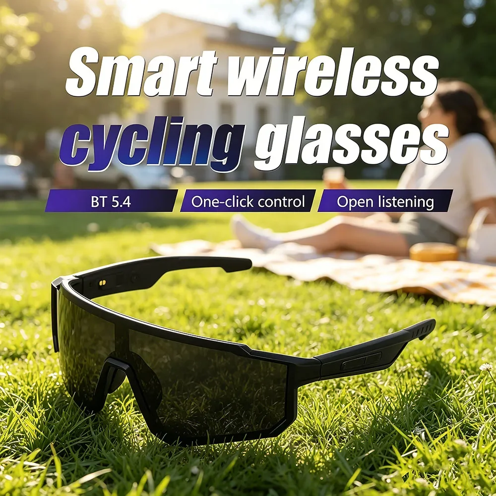 Sporty Wireless Bluetooth Audio Headphone Outdoor Cycling Sports AI Smart Glasses Hands Free Call Music
Sporty Wireless Bluetooth Audio Headphone Outdoor Cycling Sports AI Smart Glasses Hands Free Call Music