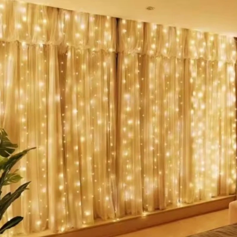 3M New year's garland LED Curtain String Lights Fairy Decoration USB Holiday Garland Lamp 8 Mode For Home Garden Christmas Party
3M New year's garland LED Curtain String Lights Fairy Decoration USB Holiday Garland Lamp 8 Mode For Home Garden Christmas Party