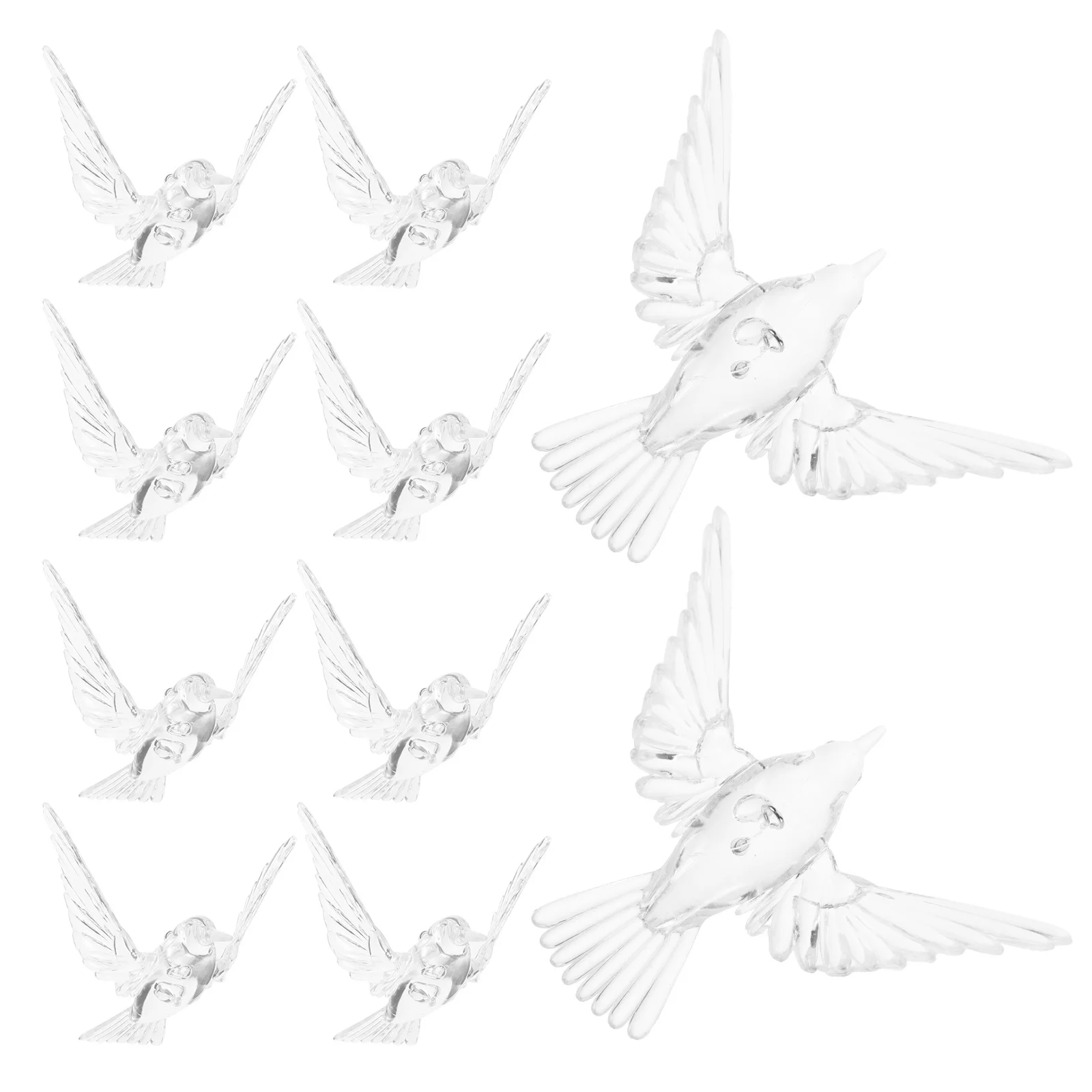 20pcs Hummingbird Decorations Acrylic Transparent Bird Ornaments For Ceiling Wall Door Window Party Wedding Hanging Decor
20pcs Hummingbird Decorations Acrylic Transparent Bird Ornaments For Ceiling Wall Door Window Party Wedding Hanging Decor