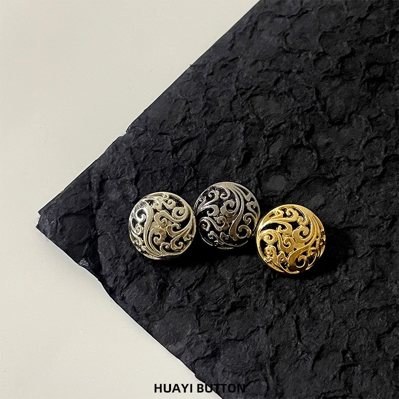 Luxury 10PCS/Lot Metal Hollowing Out Decorate Button for Clothing Handmade Diy Kitting Material Buttons Crafts 15mm 18mm 20mm
Luxury 10PCS/Lot Metal Hollowing Out Decorate Button for Clothing Handmade Diy Kitting Material Buttons Crafts 15mm 18mm 20mm