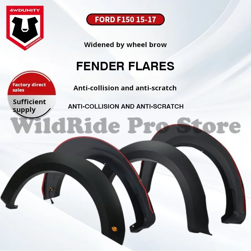 Textured ABS Fender Flares for Ford F-150 2015-2017 Wide-Coverage Wheel Arch Extensions with LED Fog Light Holes Direct Bolt-On
Textured ABS Fender Flares for Ford F-150 2015-2017 Wide-Coverage Wheel Arch Extensions with LED Fog Light Holes Direct Bolt-On