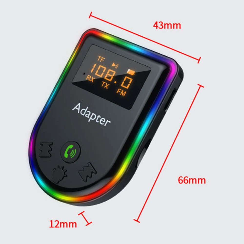 Car Bluetooth-compatible 5.3 FM Transmitter Wireless Handsfree Audio Receiver MP3 Player LED 1A Dual USB Fast Charger Car Kit
Car Bluetooth-compatible 5.3 FM Transmitter Wireless Handsfree Audio Receiver MP3 Player LED 1A Dual USB Fast Charger Car Kit