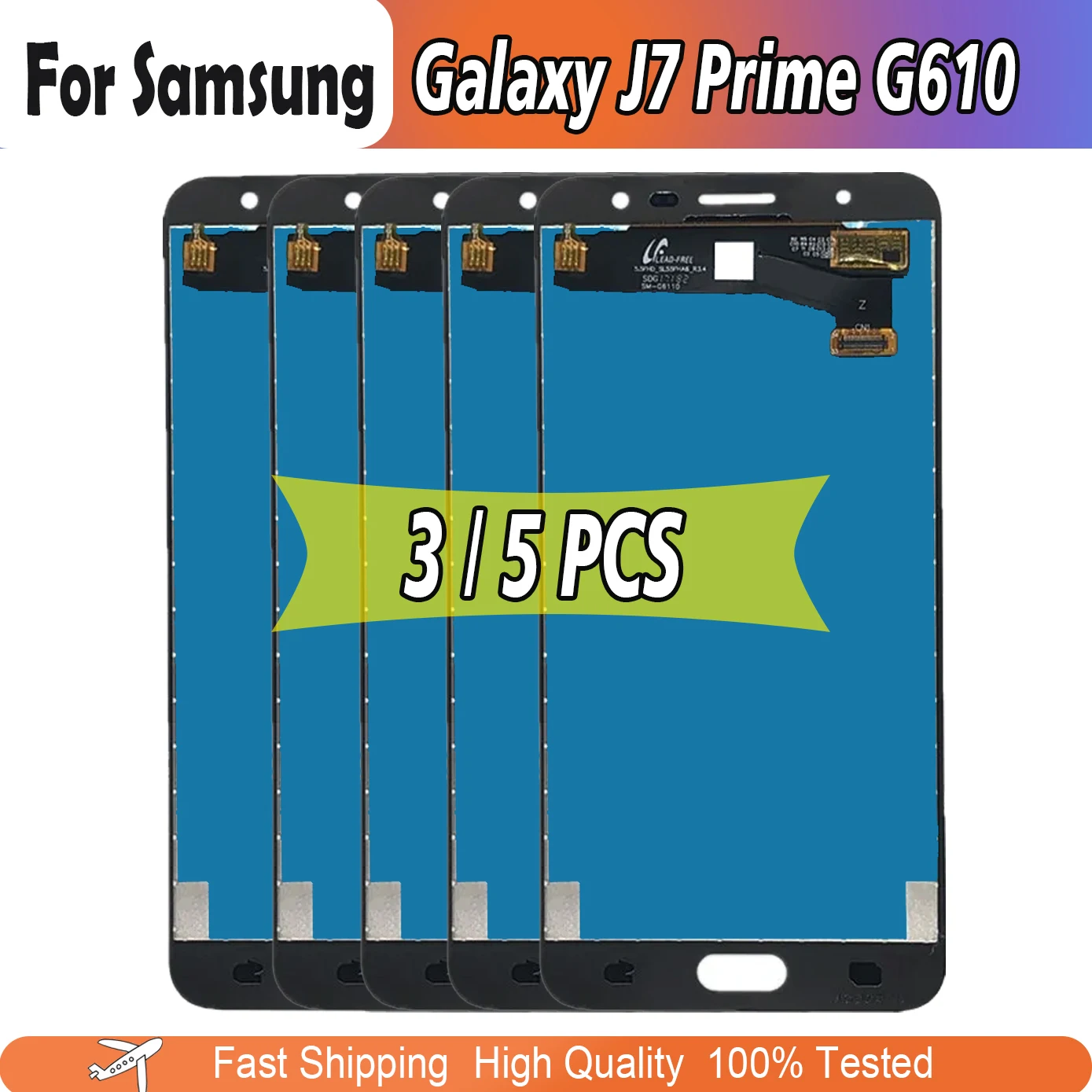 3/5PCS 5.5" LCD For Samsung Galaxy J7 Prime G610 G610F G6100 Display Touch Screen Assembly Digitizer Repair Parts High quality
3/5PCS 5.5" LCD For Samsung Galaxy J7 Prime G610 G610F G6100 Display Touch Screen Assembly Digitizer Repair Parts High quality