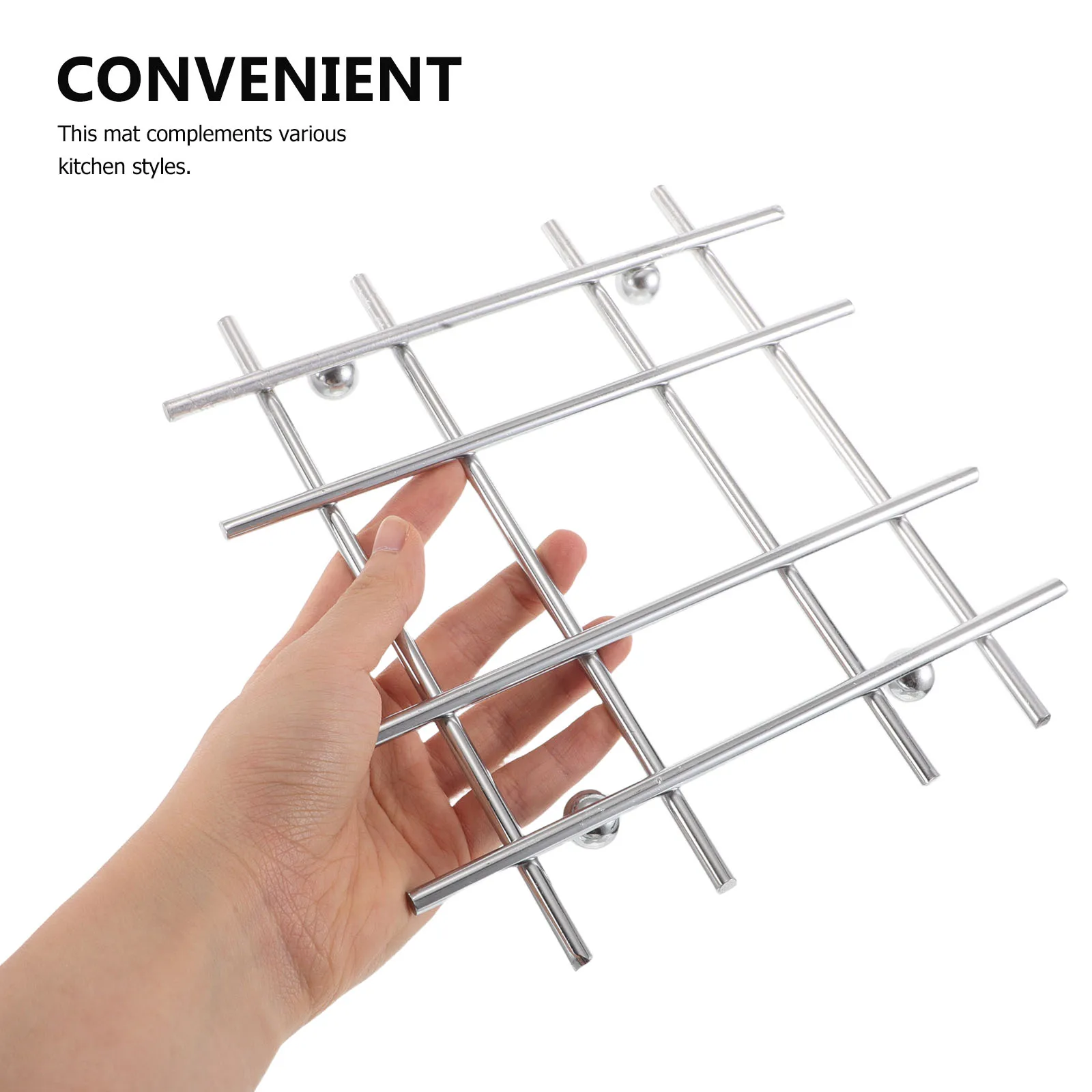 Kitchen Pot Mat Heat Resistant Multi Functional Iron Shelf Mats Countertops Table Coasters Set Hot Pads Durability Safety
Kitchen Pot Mat Heat Resistant Multi Functional Iron Shelf Mats Countertops Table Coasters Set Hot Pads Durability Safety