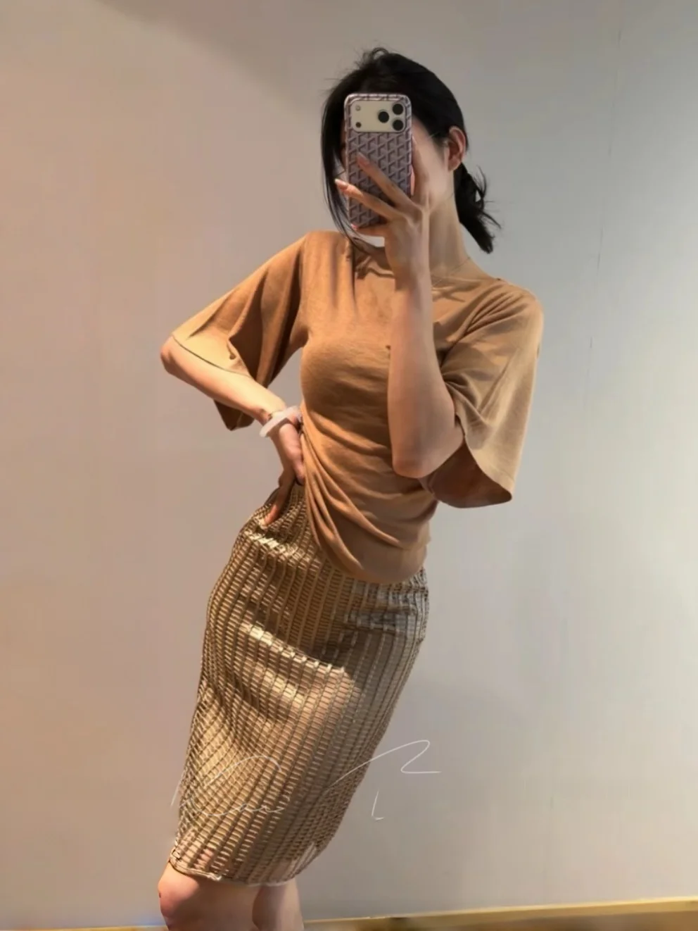 Sicily Beautiful Legend Larse Five Sleeve Knitted Sweater Waist Inward High Waist A-Line Skirt Women's Fashion Set Sprin...
Sicily Beautiful Legend Larse Five Sleeve Knitted Sweater Waist Inward High Waist A-Line Skirt Women's Fashion Set Sprin...