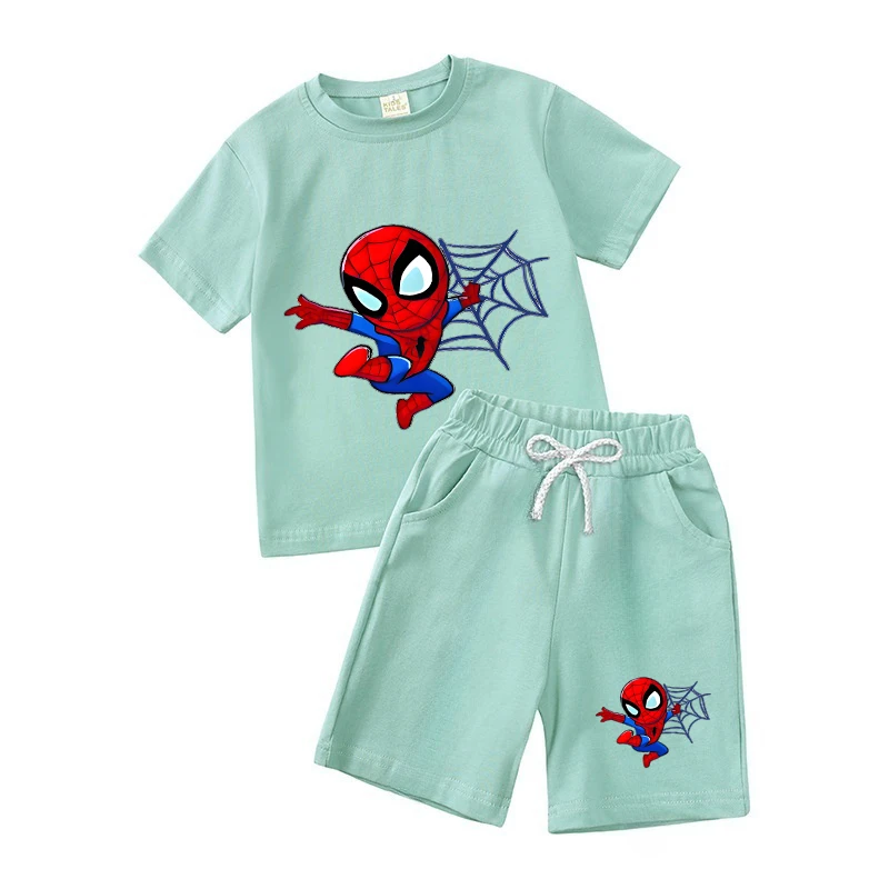 Летние свободные костюмы с героями мультфильмов, комплект из двух предметов 2026, милые футболки и тонкие шорты, комбинированный комплект для повседневной носки
Летние свободные костюмы с героями мультфильмов, комплект из двух предметов 2026, милые футболки и тонкие шорты, комбинированный комплект для повседневной носки