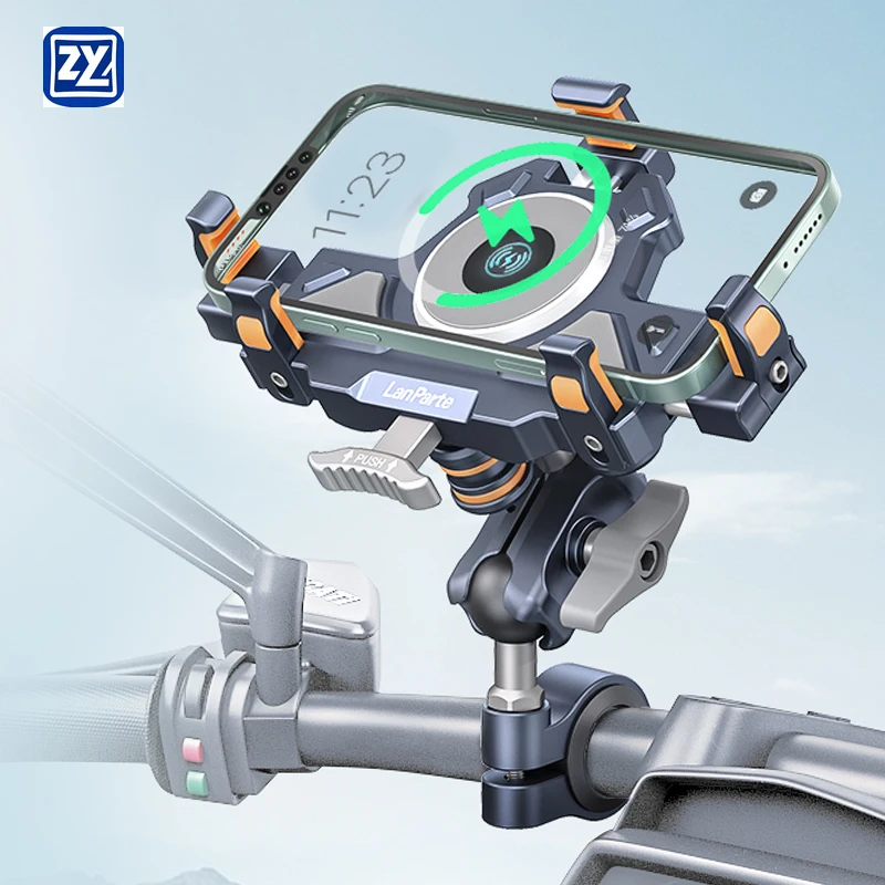 Factory Sale 15 W Wireless Charging Phone Mount Upgraded Anti-Vibration Charging Motorcycle Phone Holder
Factory Sale 15 W Wireless Charging Phone Mount Upgraded Anti-Vibration Charging Motorcycle Phone Holder