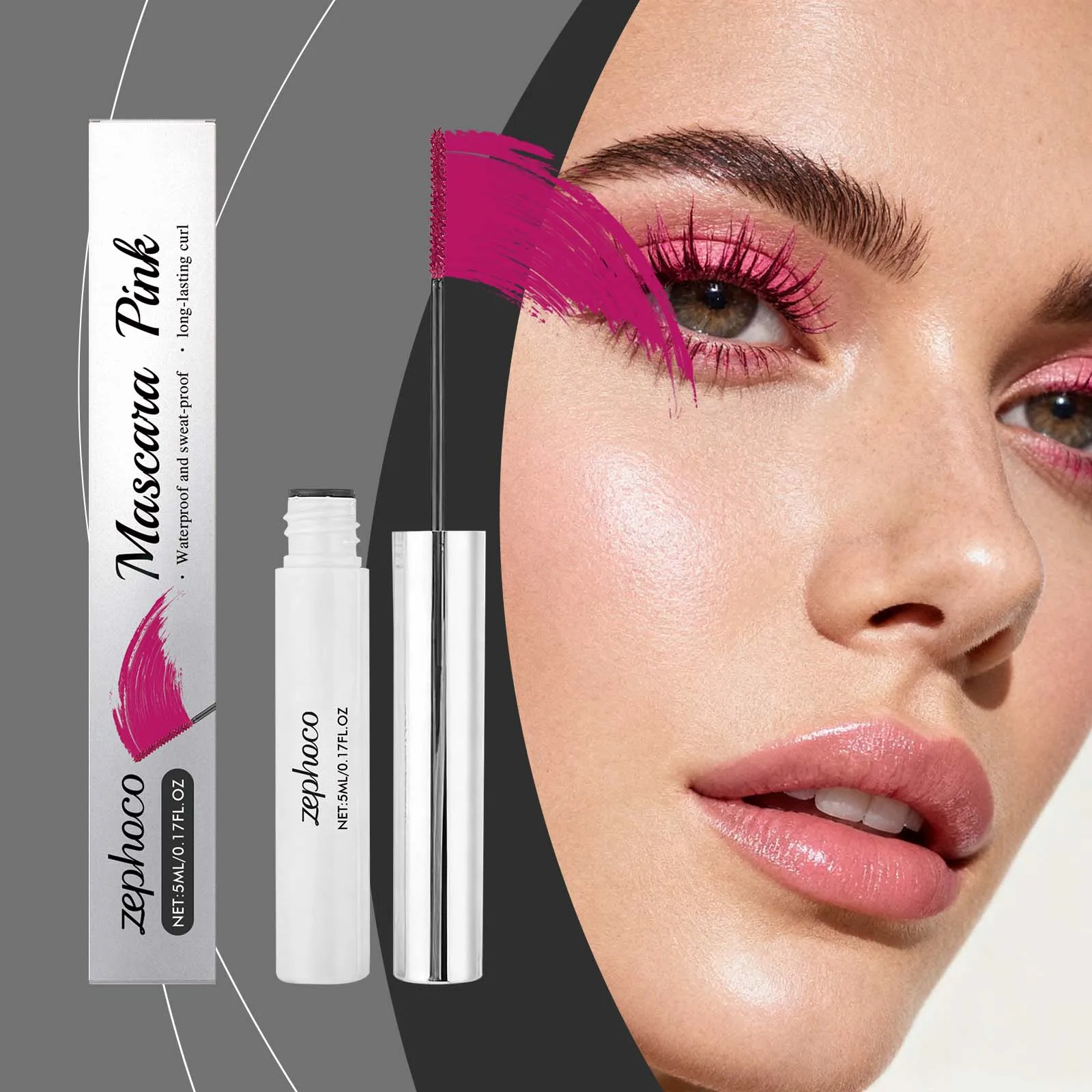 Pink Curling Mascara Lightweight Texture Waterproof Smudge-Proof for Daily Eye Makeup Natural Curl Long-Lasting Easy To Remove
Pink Curling Mascara Lightweight Texture Waterproof Smudge-Proof for Daily Eye Makeup Natural Curl Long-Lasting Easy To Remove