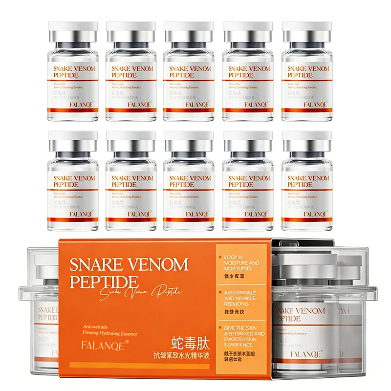 Snake Venom Peptide Anti-wrinkle Face Serum Water Light Hydrating Facial Elastic Collagen Essence Tender Skin Care 5ml x 10pcs
Snake Venom Peptide Anti-wrinkle Face Serum Water Light Hydrating Facial Elastic Collagen Essence Tender Skin Care 5ml x 10pcs