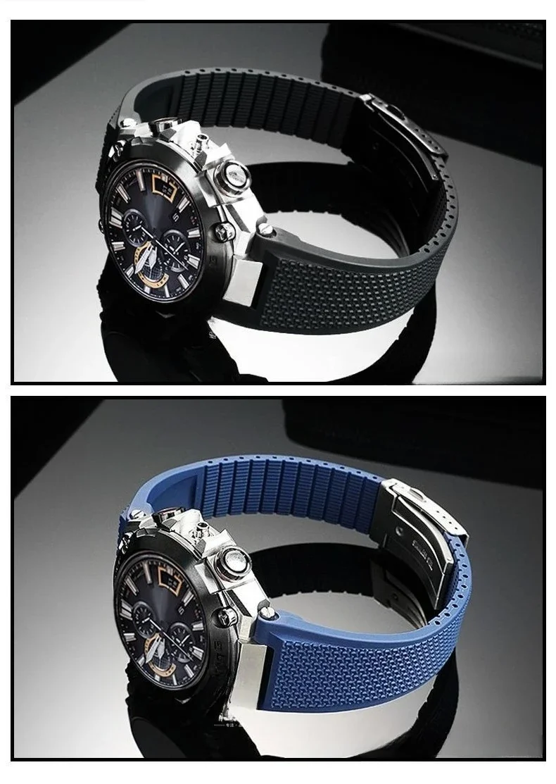 Для Casio MRG-B2000/MRG-G2000 модифицированный силиконовый ремешок из смолы аксессуары спортивный встраиваемый браслет черный
Для Casio MRG-B2000/MRG-G2000 модифицированный силиконовый ремешок из смолы аксессуары спортивный встраиваемый браслет черный