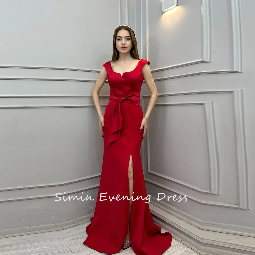 Simin فستانس Customized Ruched Square Neckline A-Line Saudi Sleeveless Prom With Split Gown Evening Party dresses for women 2024
Simin فستانس Customized Ruched Square Neckline A-Line Saudi Sleeveless Prom With Split Gown Evening Party dresses for women 2024