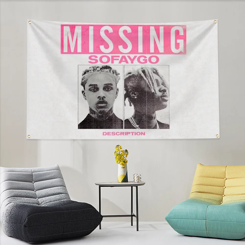 SoFaygo Rapper Distressed Tapestry Wallart Hip Hop Flag to Hang Decor Flags for Bedrooms Home Decoration Flag Outdoor Garden
SoFaygo Rapper Distressed Tapestry Wallart Hip Hop Flag to Hang Decor Flags for Bedrooms Home Decoration Flag Outdoor Garden