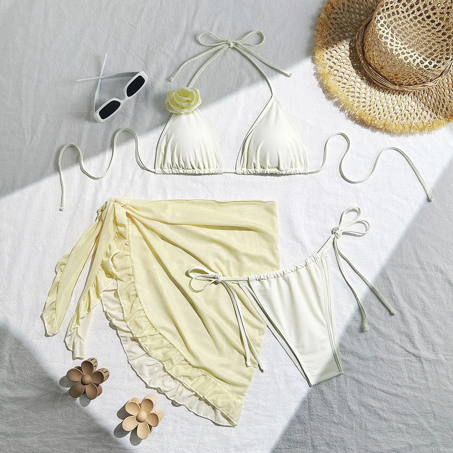 Сексуальные комплекты бикини с 3D цветочным мини-стрингом из трех предметов с сетчатыми оборками, юбка, купальник, купальный костюм, пляжная одежда, бикини
Сексуальные комплекты бикини с 3D цветочным мини-стрингом из трех предметов с сетчатыми оборками, юбка, купальник, купальный костюм, пляжная одежда, бикини