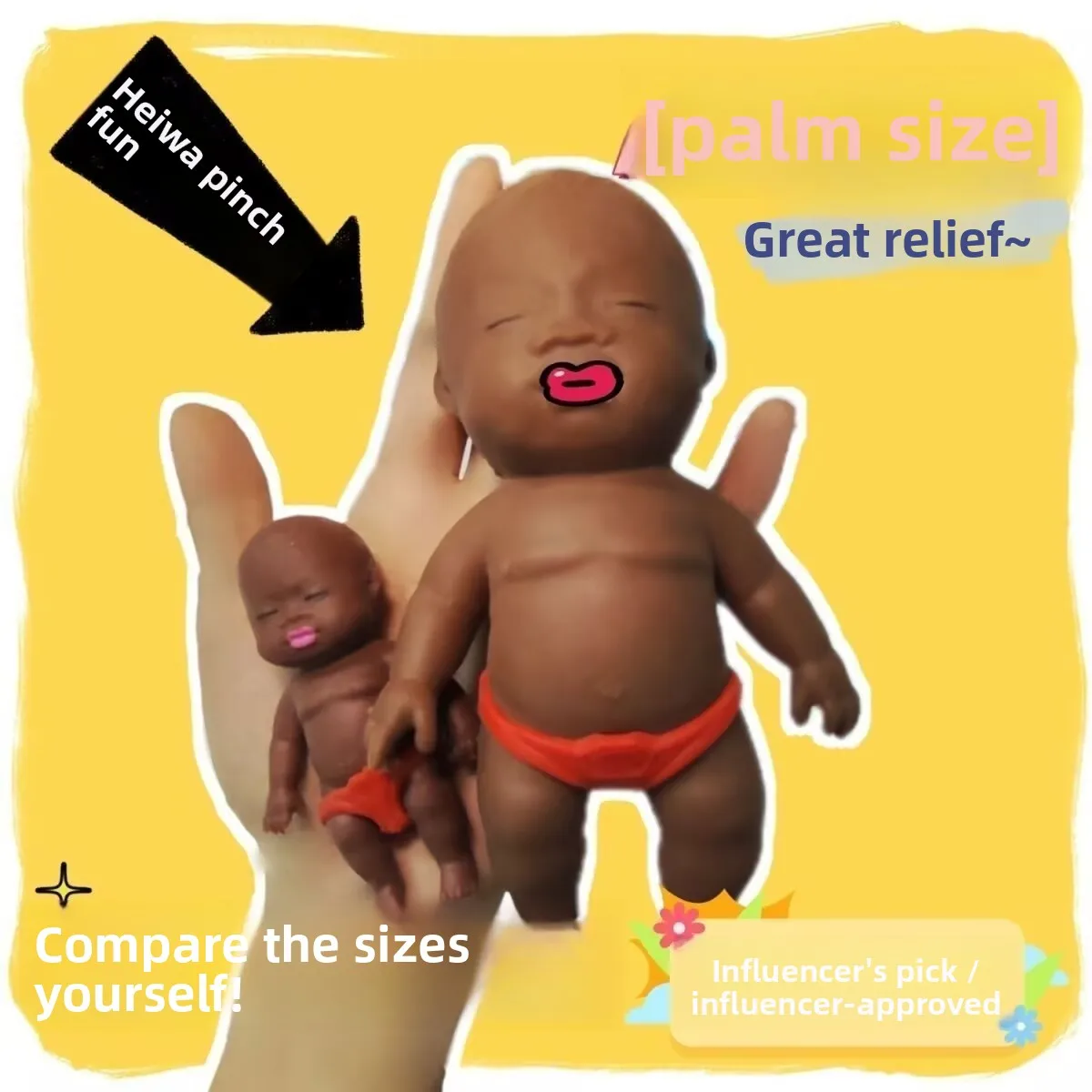 Decompress Natasha Doll Palm Black Man Squeeze Toy, Funny Prank Gift, Slow Rebound Stress Relief Toy
Decompress Natasha Doll Palm Black Man Squeeze Toy, Funny Prank Gift, Slow Rebound Stress Relief Toy