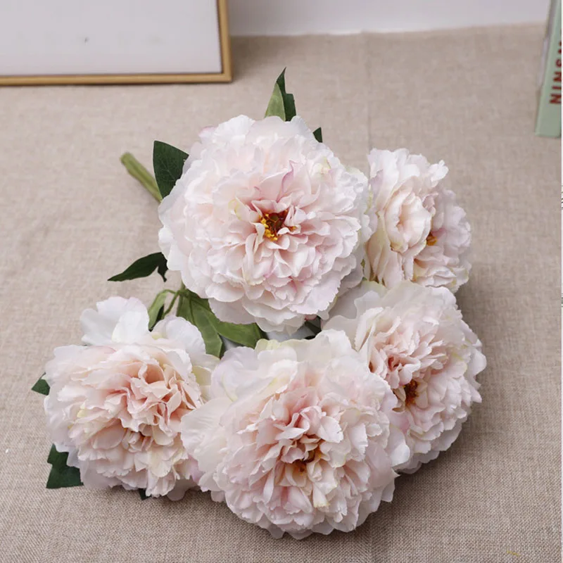 Simulated European 5-Head Imperial Concubine Peony Bouquet Wedding New Year Interior Decoration Artificial Peony Ornaments
Simulated European 5-Head Imperial Concubine Peony Bouquet Wedding New Year Interior Decoration Artificial Peony Ornaments