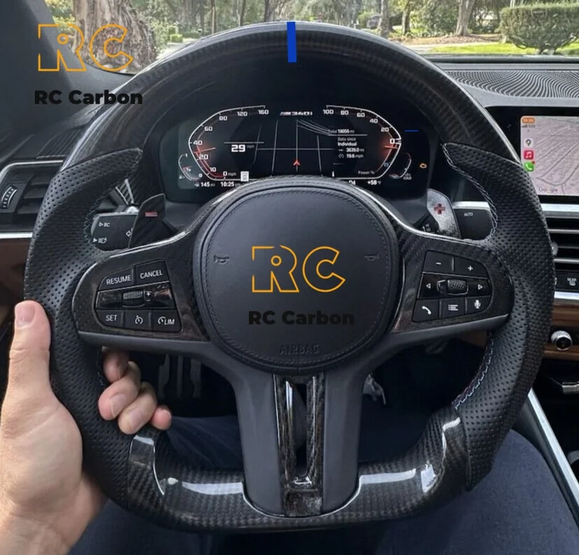 Heated Real Car Steering Wheel Carbon Fiber For BMW M3 G30 G20 G01 G02 G05 G06 G07 M4 M5 F90 M8 X3M X4M X5M X6M F40 G11 G12 
Heated Real Car Steering Wheel Carbon Fiber For BMW M3 G30 G20 G01 G02 G05 G06 G07 M4 M5 F90 M8 X3M X4M X5M X6M F40 G11 G12