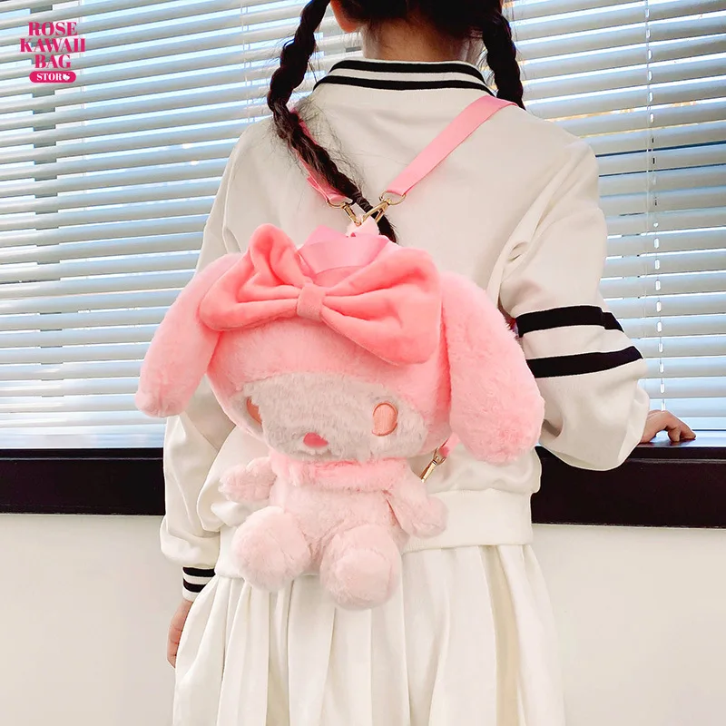 Kawaii Sanrio Plush Backpack Melody Plushie Bag Anime Pp Cotton Pink Ins Cartoon Melody Plush Backpacks for Children Girls Gifts
Kawaii Sanrio Plush Backpack Melody Plushie Bag Anime Pp Cotton Pink Ins Cartoon Melody Plush Backpacks for Children Girls Gifts