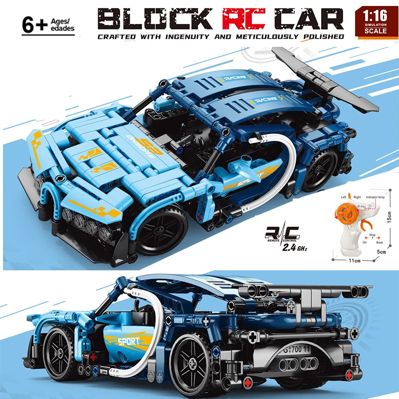 2.4G Remote-Controlled 1:16Racing Car Model Building Blocks City Mechanical Speed Vehicle Supercar Brick Puzzle Toys Kid Gift
2.4G Remote-Controlled 1:16Racing Car Model Building Blocks City Mechanical Speed Vehicle Supercar Brick Puzzle Toys Kid Gift
