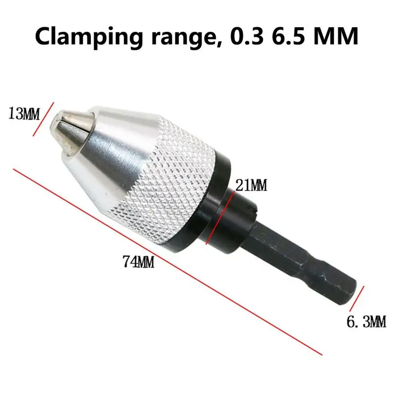 A58Z 0.3-6.5Mm Quick-Change Hexagonal Handle Three-Jaw Twist Drill Chuck Electric Drill Chuck Electric Drill Adapter
A58Z 0.3-6.5Mm Quick-Change Hexagonal Handle Three-Jaw Twist Drill Chuck Electric Drill Chuck Electric Drill Adapter