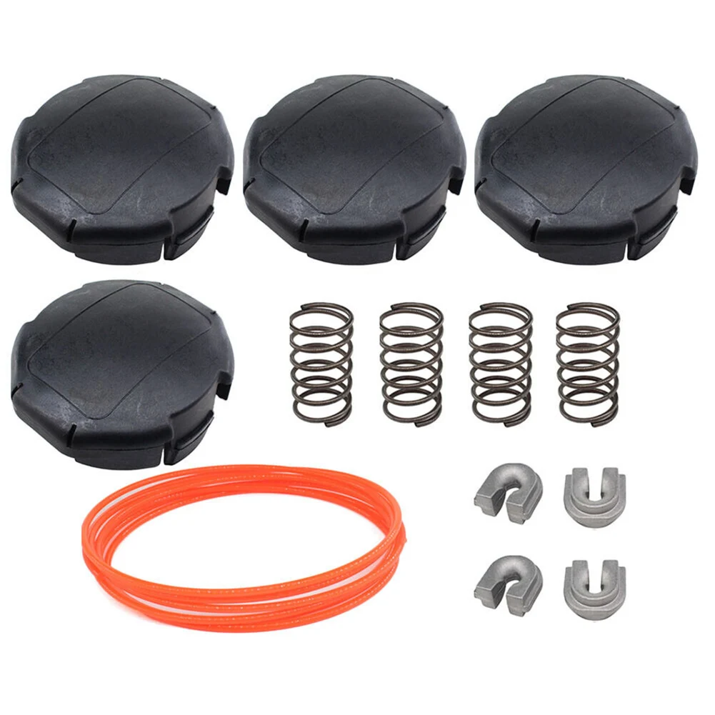 4 Pack For Speed Feed Head Cover for SNIPPER TRIMMER and BRUSHCUTTER Plastic Protection Includes 4 Trimming Line
4 Pack For Speed Feed Head Cover for SNIPPER TRIMMER and BRUSHCUTTER Plastic Protection Includes 4 Trimming Line