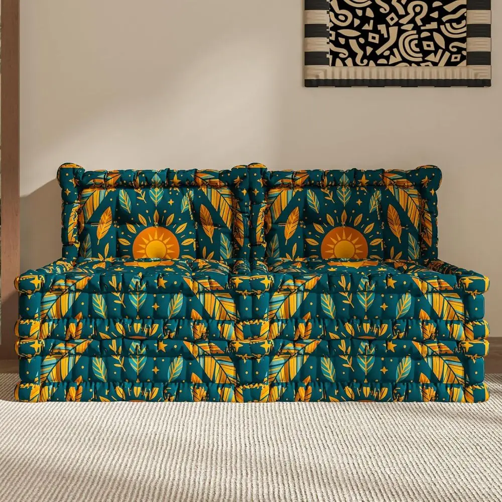 Convertible Lazy Chair: Oversized Floor Mattress for Gaming, Meditation, Reading & Sleep, 2 Sets, Indian Garden Style
Convertible Lazy Chair: Oversized Floor Mattress for Gaming, Meditation, Reading & Sleep, 2 Sets, Indian Garden Style