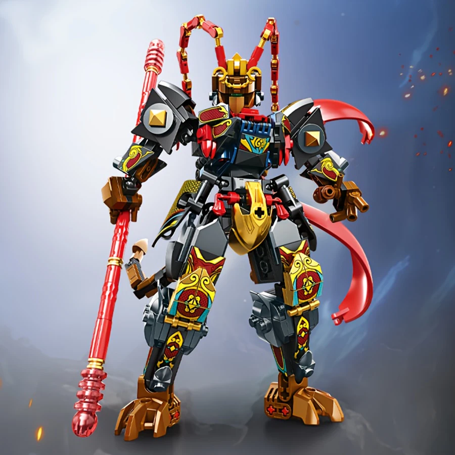 Строительные блоки Black Monkey Mecha, строительные блоки для ролевых персонажей, строительные блоки Red Mecha, украшения для строительных блоков
Строительные блоки Black Monkey Mecha, строительные блоки для ролевых персонажей, строительные блоки Red Mecha, украшения для строительных блоков