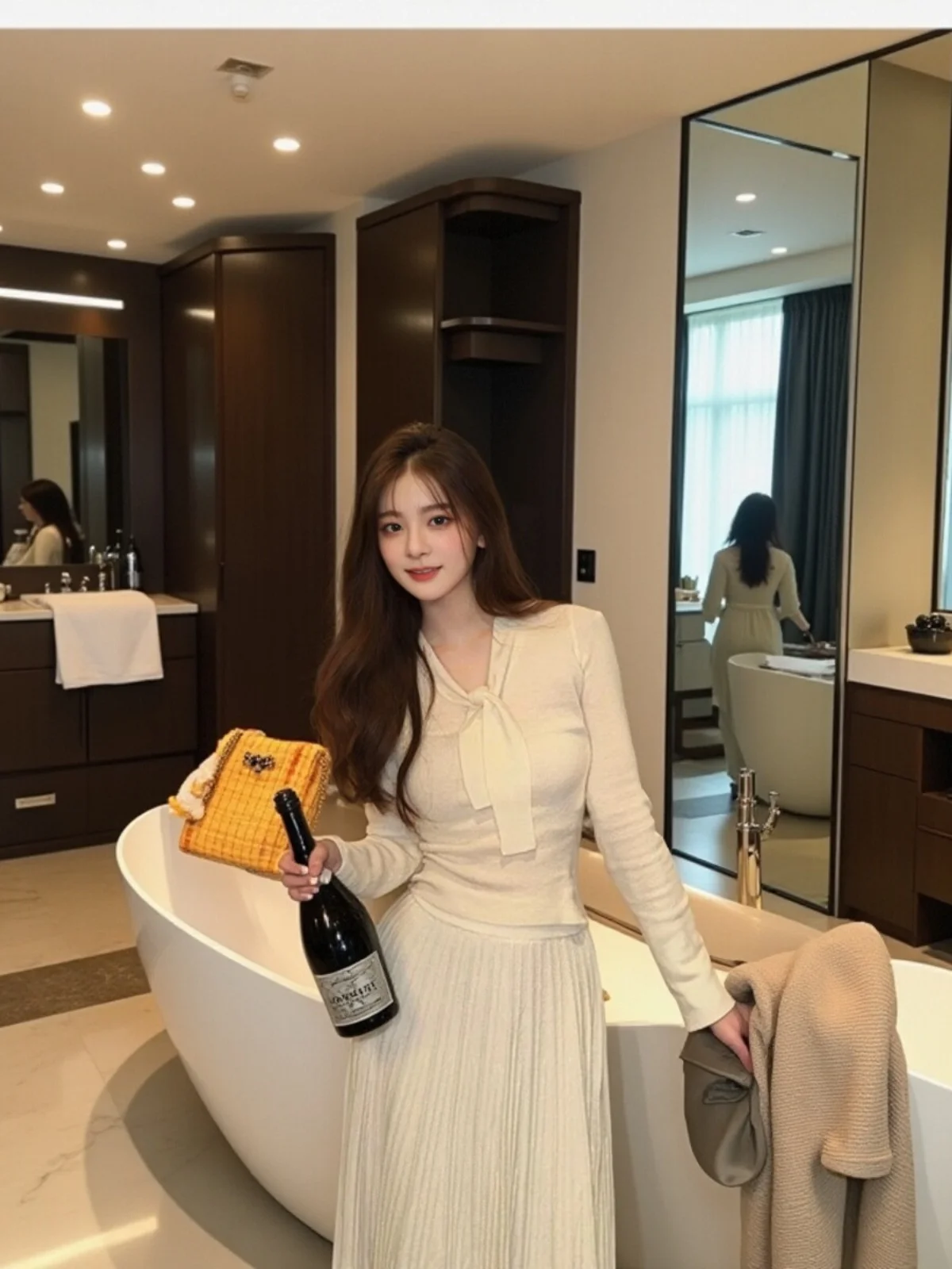 Elegant Women's Knitted Wool Sweater Slim Fit Base Layer Top Autumn Winter New Style Pure Color Commute Style Long Sleeve
Elegant Women's Knitted Wool Sweater Slim Fit Base Layer Top Autumn Winter New Style Pure Color Commute Style Long Sleeve