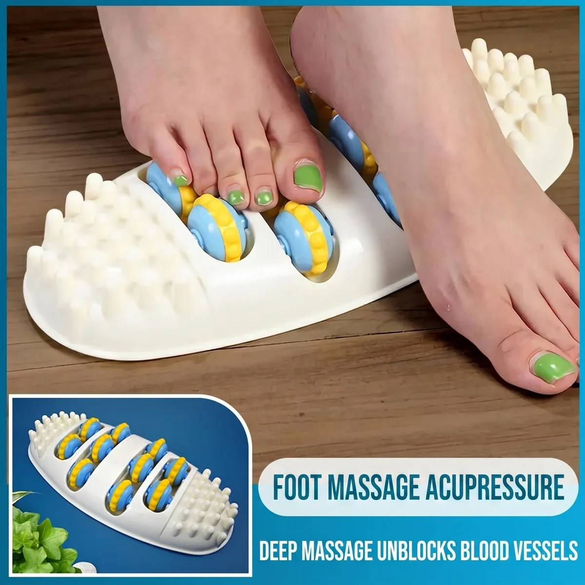 Foot Roller Massager, Acupoint Reflexology Tool for Deep Tissue Foot Rubbing & Kneading Therapy, Foot Relaxation Massager
Foot Roller Massager, Acupoint Reflexology Tool for Deep Tissue Foot Rubbing & Kneading Therapy, Foot Relaxation Massager