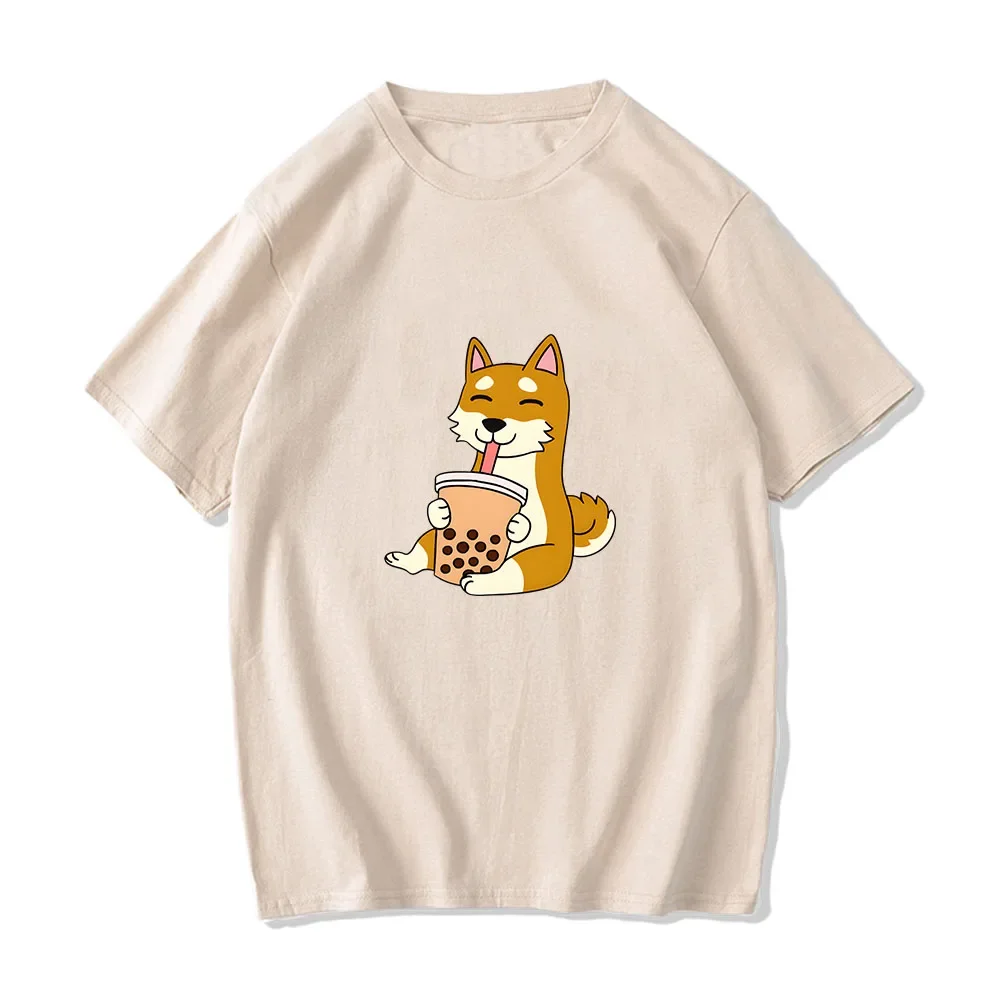 Dog Drinking Bubble Milk Tea Clothes Cute Fashion High Quality Round Neck Tshirts Men/women Comic Cotton Short Sleeve Tees Tops
Dog Drinking Bubble Milk Tea Clothes Cute Fashion High Quality Round Neck Tshirts Men/women Comic Cotton Short Sleeve Tees Tops