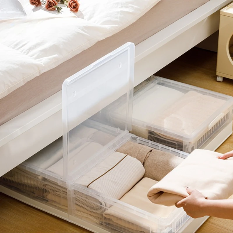  Двухколесный ящик для хранения под кроватью, плоский органайзер большой емкости, многоцелевой сверхпрочный пылезащитный контейнер для шкафа для спальни
Двухколесный ящик для хранения под кроватью, плоский органайзер большой емкости, многоцелевой сверхпрочный пылезащитный контейнер для шкафа для спальни