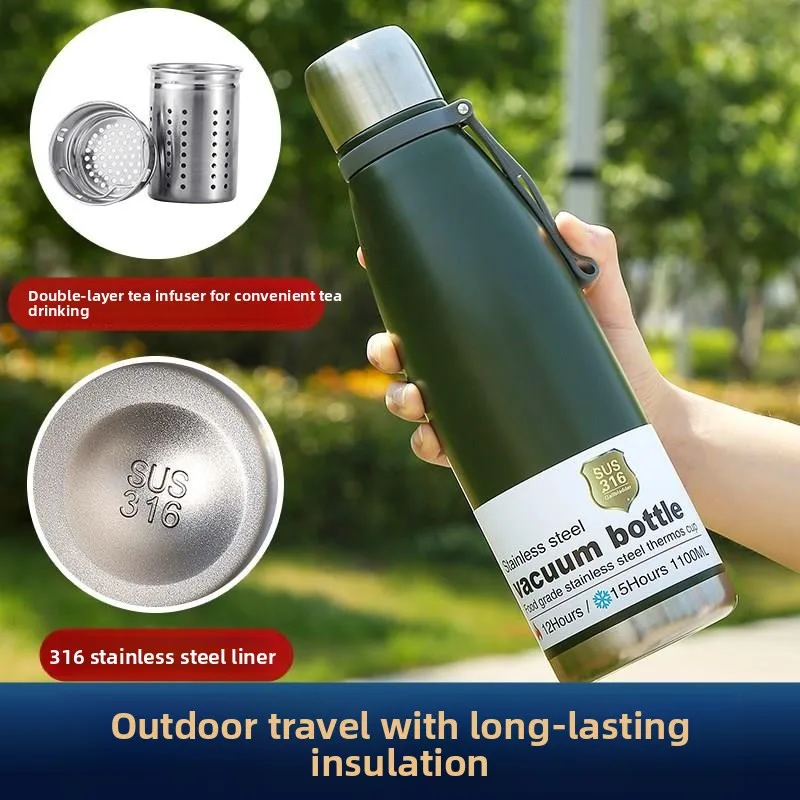 Большая спортивная бутылка для воды из нержавеющей стали на 36 унций с термоизоляцией, персонализированная, в стиле Coca-Cola, с разделением для чая и воды, с изображением тигра
Большая спортивная бутылка для воды из нержавеющей стали на 36 унций с термоизоляцией, персонализированная, в стиле Coca-Cola, с разделением для чая и воды, с изображением тигра