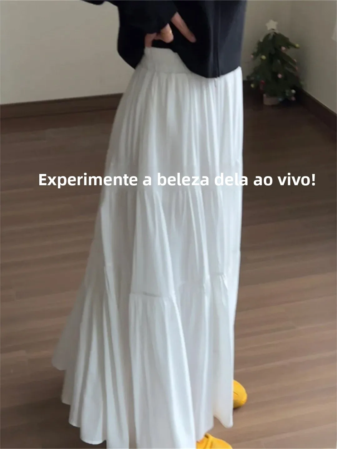 Spring 2026 Women's High Waist A-Line Cake Skirt White Fluffy Midi Umbrella Skirt Versatile Casual Style Standard Fit Elastic...
Spring 2026 Women's High Waist A-Line Cake Skirt White Fluffy Midi Umbrella Skirt Versatile Casual Style Standard Fit Elastic...