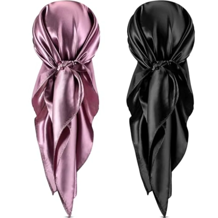 SATINIOR 35 Inch Silky Head Scarf 2 Pcs Large Square Neck Scarf Sleeping Hair Wrapping Satin Bandana for Women
SATINIOR 35 Inch Silky Head Scarf 2 Pcs Large Square Neck Scarf Sleeping Hair Wrapping Satin Bandana for Women