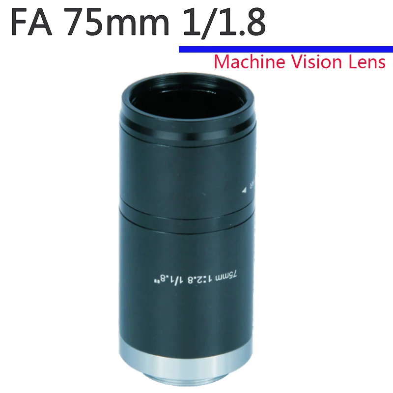 High Definition FA 75mm 1/1.8" Machine Vision Lens Without Distortion Professional C-Mouth Industrial Camera
High Definition FA 75mm 1/1.8" Machine Vision Lens Without Distortion Professional C-Mouth Industrial Camera