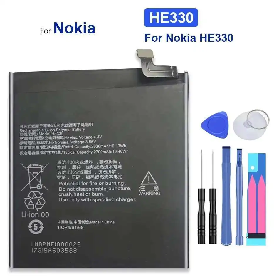 Для Nokia 3 TA-1020 TA-1028 TA-1032 TA-1038 долговечный аккумулятор для мобильного телефона HE330 2700 мАч премиум-замена
Для Nokia 3 TA-1020 TA-1028 TA-1032 TA-1038 долговечный аккумулятор для мобильного телефона HE330 2700 мАч премиум-замена