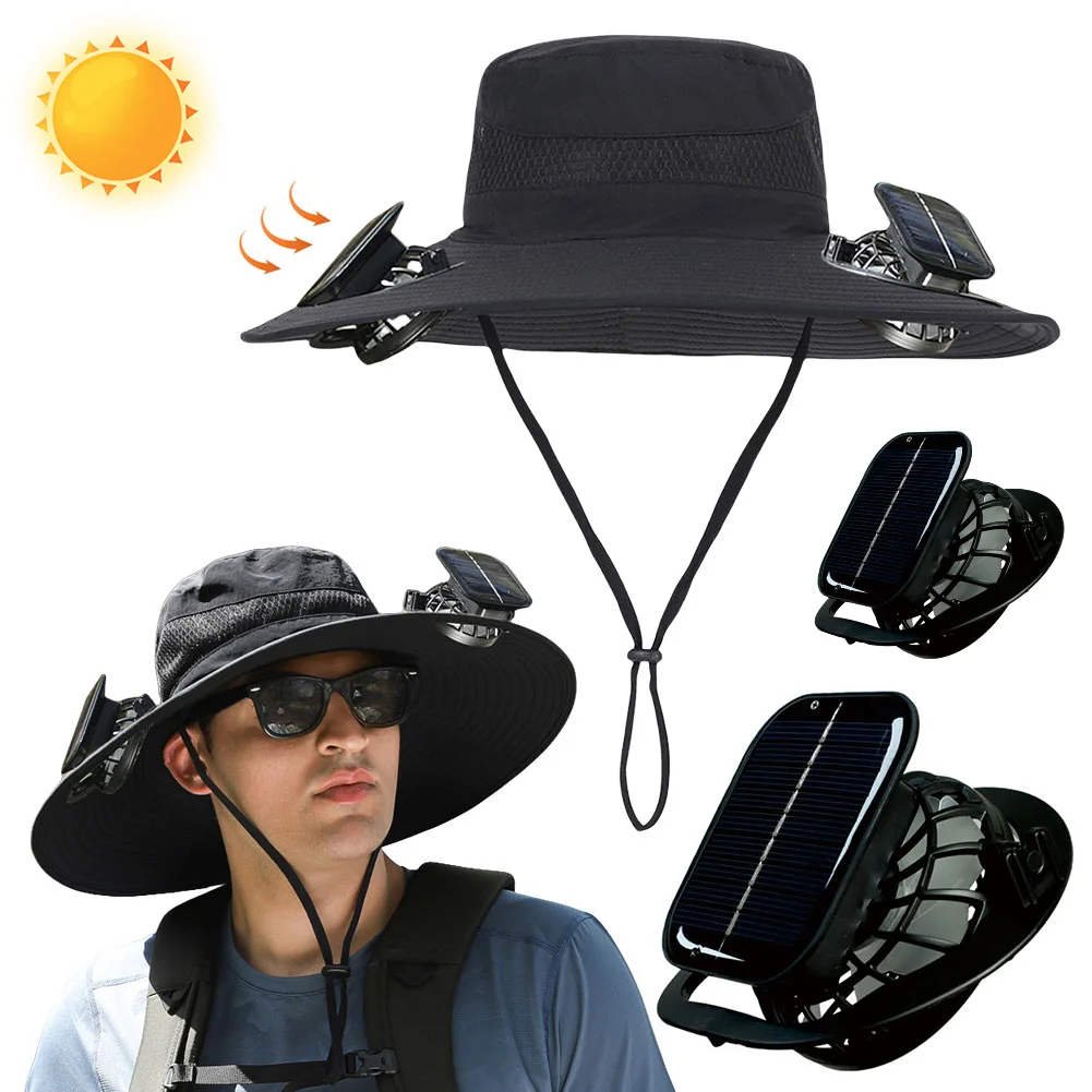 Solar Fan Hat Outdoor Fishing Hat Wide Brim Bucket Hat Fisherman Hat for Men Outdoor Camping Fishing Hiking
Solar Fan Hat Outdoor Fishing Hat Wide Brim Bucket Hat Fisherman Hat for Men Outdoor Camping Fishing Hiking