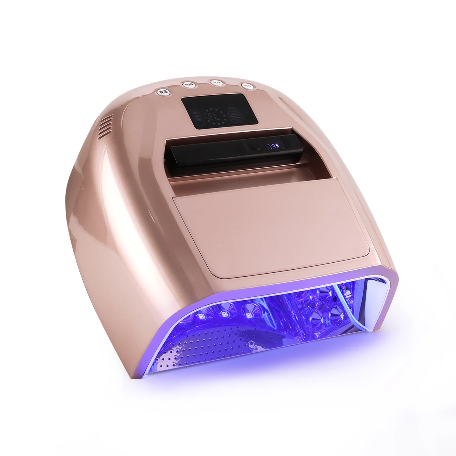 Rose Gold Cordless Nail Lamp 128W Hybrid Pro Cure Gel X Nails Dryer 2 in 1 Mini Tips Lamp
Rose Gold Cordless Nail Lamp 128W Hybrid Pro Cure Gel X Nails Dryer 2 in 1 Mini Tips Lamp