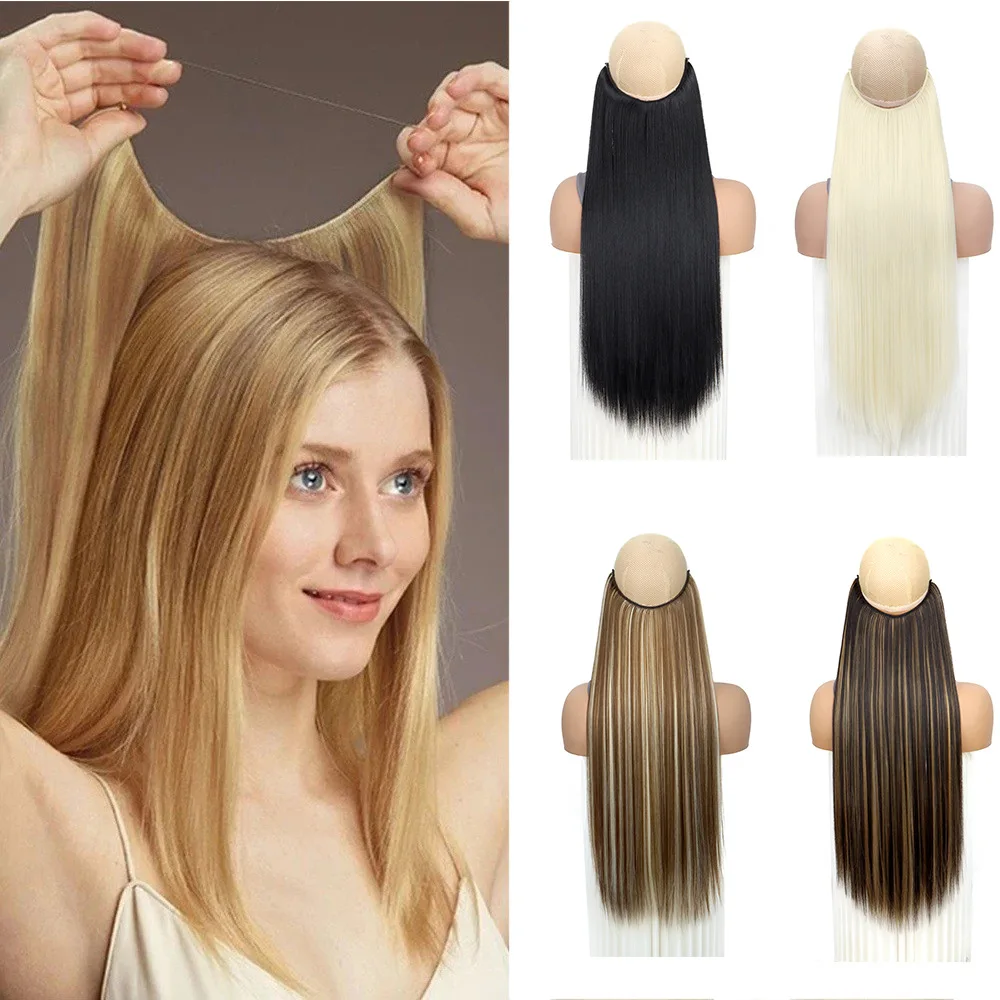 Wig women's long straight hair fishing line hair curtain hair extensions one-piece hair extensions invisible traceless wig hair
Wig women's long straight hair fishing line hair curtain hair extensions one-piece hair extensions invisible traceless wig hair