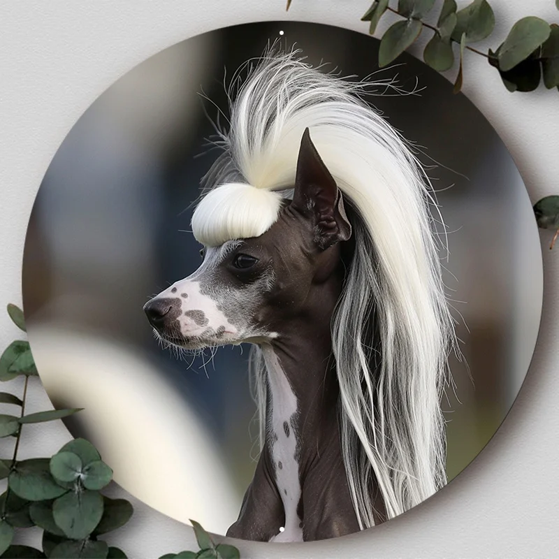 Aluminum Metal Dog Sign Decor, Circular Waterproof Wall Art with HD Printing, Indoor/Outdoor Pet-Themed Decor for Home
Aluminum Metal Dog Sign Decor, Circular Waterproof Wall Art with HD Printing, Indoor/Outdoor Pet-Themed Decor for Home