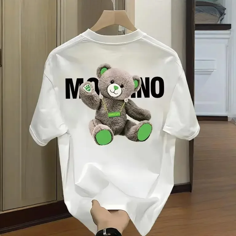 2025 Fashion Cotton Printed Cotton Bear Printed Short Sleeved T-shirt for Women in Plus Size Clothing
2025 Fashion Cotton Printed Cotton Bear Printed Short Sleeved T-shirt for Women in Plus Size Clothing
