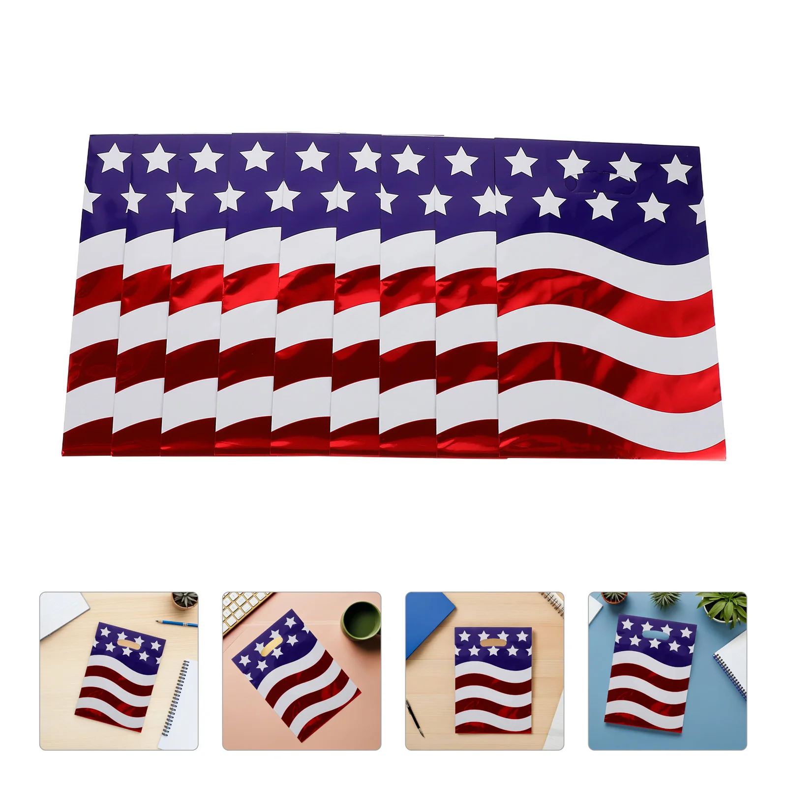 100Pcs Patriotic Treat Bags American Flag Design Red White Blue Candy Tote for Independence Day Veterans Party Favor Gift Bags
100Pcs Patriotic Treat Bags American Flag Design Red White Blue Candy Tote for Independence Day Veterans Party Favor Gift Bags