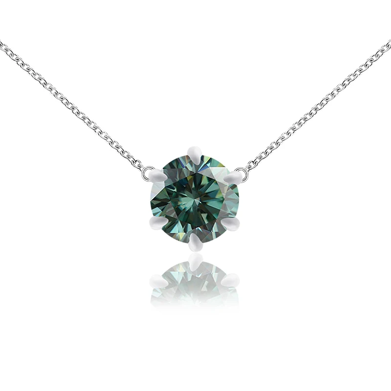 Provence Jewelry 18K White Gold Moissanite Necklace Round cut For Women Anniversary Birthday Pendant Gift and Lady Daily Wear
Provence Jewelry 18K White Gold Moissanite Necklace Round cut For Women Anniversary Birthday Pendant Gift and Lady Daily Wear