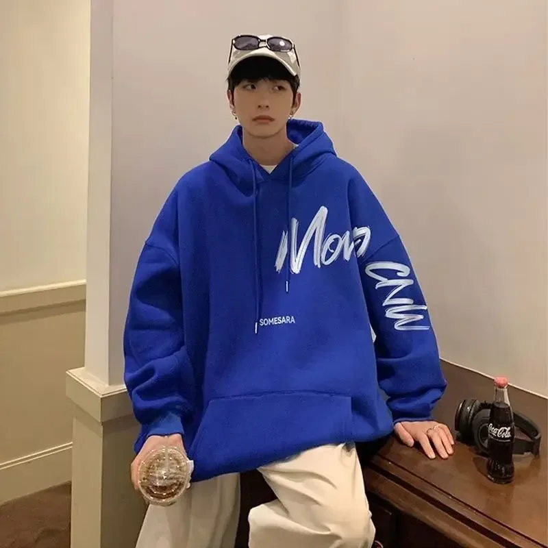 EBAIHUI Men's Sweatshirt New Fashion Solid Color Male Hoodie Letter Printing Loose Pullover Sports Coat with Pocket Design Top
EBAIHUI Men's Sweatshirt New Fashion Solid Color Male Hoodie Letter Printing Loose Pullover Sports Coat with Pocket Design Top