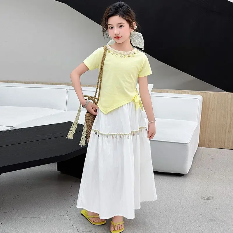 Child Set Kids Clothes Party Dresses for Girls Junior Girls' Clothing Children Summer Korean Children's 2025 Kids Clothes Set
Child Set Kids Clothes Party Dresses for Girls Junior Girls' Clothing Children Summer Korean Children's 2025 Kids Clothes Set